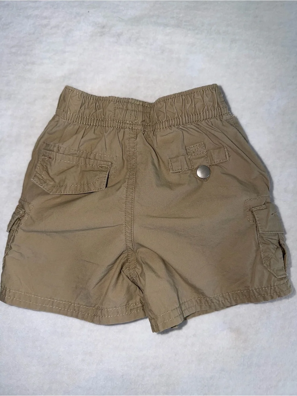 Y2K Osh Kosh Toddler Cargo Shorts in Khaki - Elastic Waist